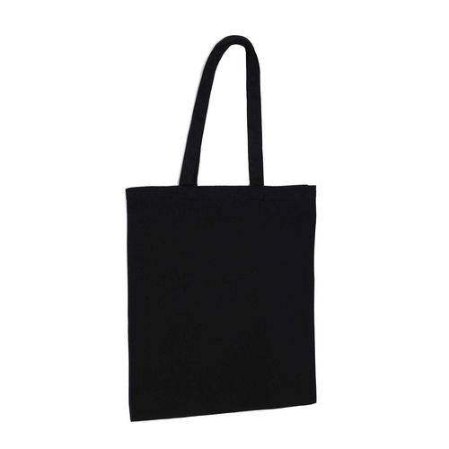 Black 8oz Canvas Bag - Gusset - Cotton Shoppers